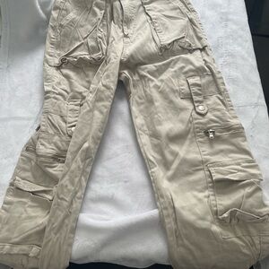 Women’s Beige Cargo Pants